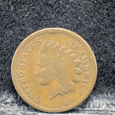 Sale Photo Thumbnail #163: 1868 Indian Head Cent