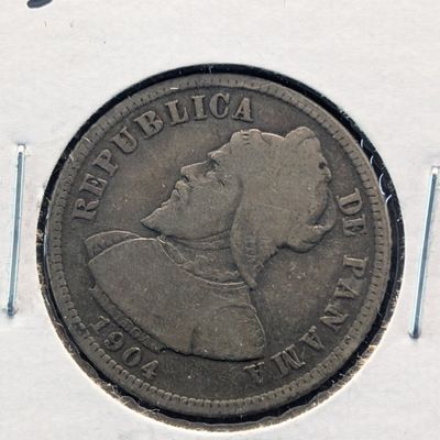 Sale Photo Thumbnail #259: 1904 Panama 10 Centesimos, 90% Silver, 5g