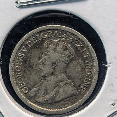 Sale Photo Thumbnail #126: 1912 Canada 5 Cents, .925 Silver, 1.167g