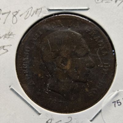 Sale Photo Thumbnail #150: 1878 Spain 10 Centimos
