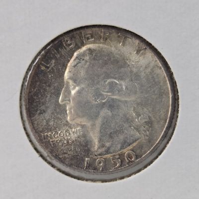 Sale Photo Thumbnail #327: 1950-S Washington Quarter, 90% Silver