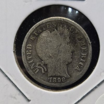 Sale Photo Thumbnail #204: 1898-S Barber 90% Silver Dime