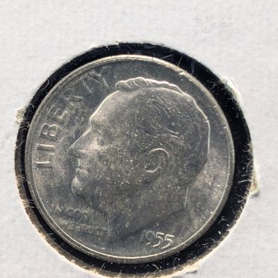 Sale Photo Thumbnail #17: 1955-S Roosevelt Dime, 90% Silver