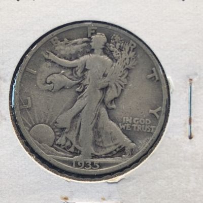 Sale Photo Thumbnail #151: 1935-S Walking Liberty 90% Silver Half Dollar