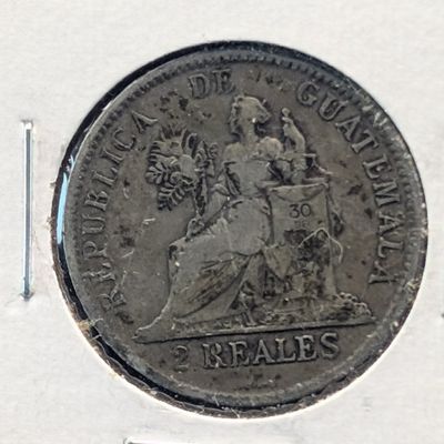 Sale Photo Thumbnail #347: 1898 Guatemala 2 Reales, .835 Silver, 6.35g