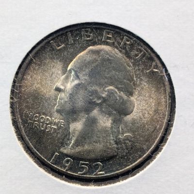 Sale Photo Thumbnail #87: 1952-S Washington Quarter, 90% Silver