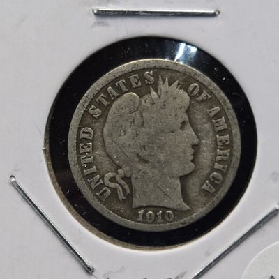 Sale Photo Thumbnail #246: 1910-S Barber 90% Silver Dime