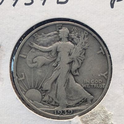Sale Photo Thumbnail #9: 1939-D Walking Liberty 90% Silver Half Dollar
