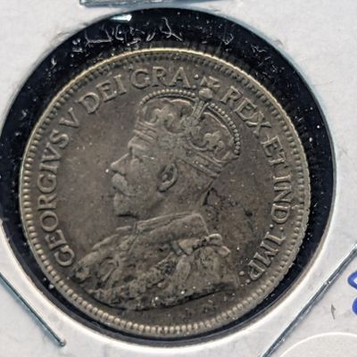 Sale Photo Thumbnail #124: 1936 Canada 25 Cents, 80% Silver, 5.83g