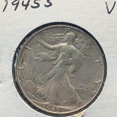 Sale Photo Thumbnail #331: 1945-S Walking Liberty 90% Silver Half Dollar