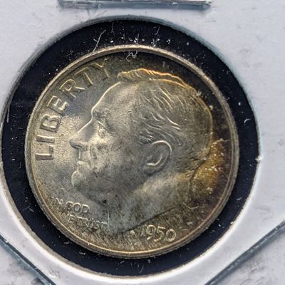 Sale Photo Thumbnail #326: 1950-S Roosevelt 90% Silver Dime