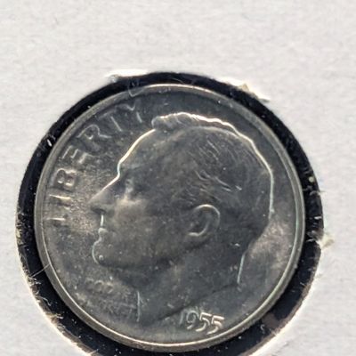 Sale Photo Thumbnail #365: 1955-S Roosevelt Dime, 90% Silver