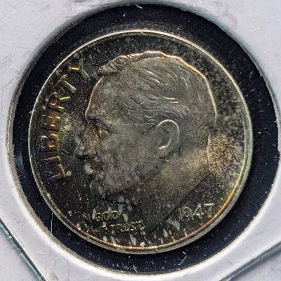 Sale Photo Thumbnail #312: 1947-S Roosevelt 90% Silver Dime