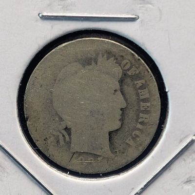 Sale Photo Thumbnail #196: 1895-O Barber 90% Silver Dime