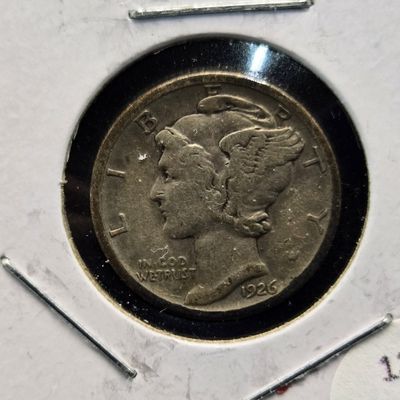 Sale Photo Thumbnail #278: 1926-D Mercury 90% Silver Dime