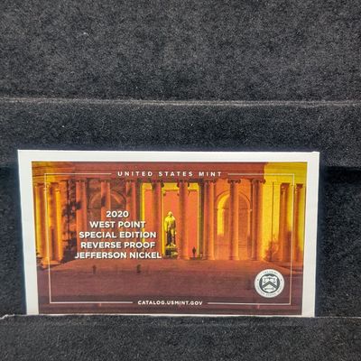 Sale Photo Thumbnail #75: 2020 West Point Special Edition Reverse Proof Jefferson Nickel
