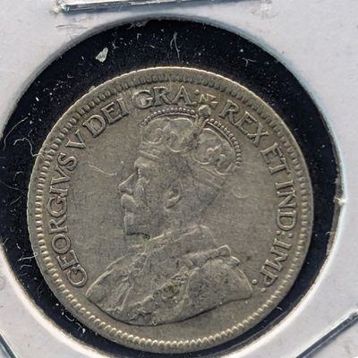 Sale Photo Thumbnail #122: 1930 Canada 10 Cents, 80% Silver, 2.32g