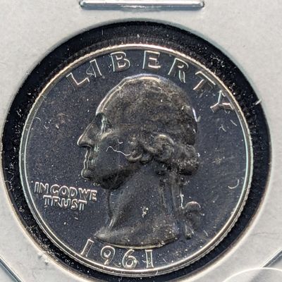 Sale Photo Thumbnail #26: 1961 PROOF Washington 90% Silver Quarter