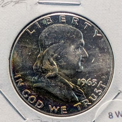 Sale Photo Thumbnail #16: 1963 PROOF Franklin 90% Silver Half Dollar