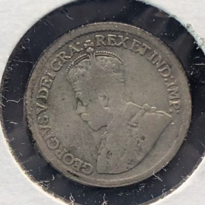 Sale Photo Thumbnail #341: 1920 Canada 5 Cents, .800 Silver, 1.167g