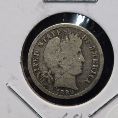 Sale Photo Thumbnail #210: 1899-S Barber 90% Silver Dime