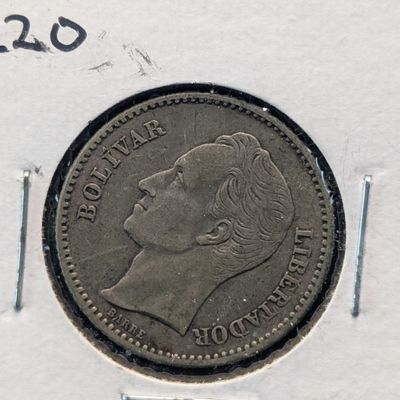Sale Photo Thumbnail #69: 1921 South America Bolivar, .835 Silver, 5g