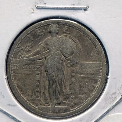 Sale Photo Thumbnail #394: 1917-S Standing Liberty 90% Silver Quarter