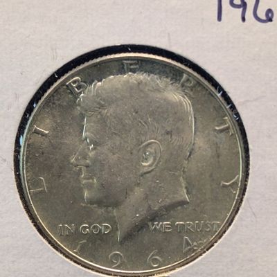 Sale Photo Thumbnail #229: 1964 Kennedy Half Dollar, 90% Silver