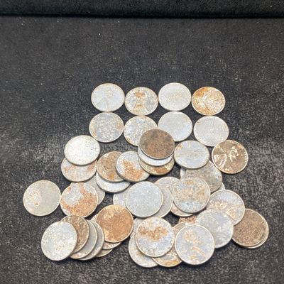 Sale Photo Thumbnail #159: (50) 1943 Lincoln Wartime Steel Wheat Cents
