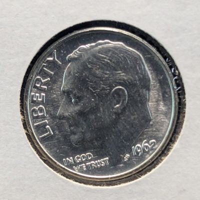 Sale Photo Thumbnail #18: 1962 Roosevelt 90% Silver Dime