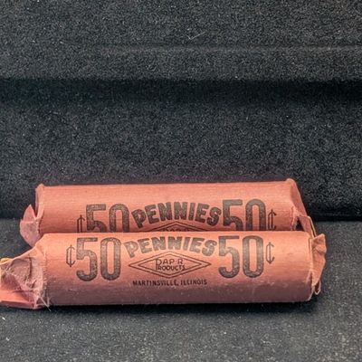 Sale Photo Thumbnail #157: (2) Rolls of 1973-D Lincoln Memorial Cents