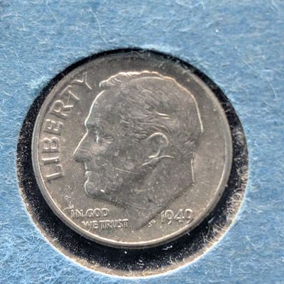 Sale Photo Thumbnail #7: 1949 Roosevelt Dime, 90% Silver