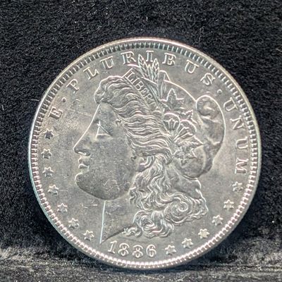 Sale Photo Thumbnail #55: 1886 Morgan 90% Silver Dollar