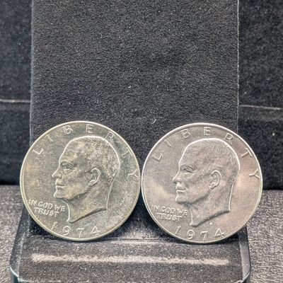 Sale Photo Thumbnail #37: 1974-P&D Eisenhower Dollars