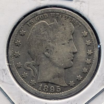 Sale Photo Thumbnail #346: 1895-O Barber 90% Silver Quarter