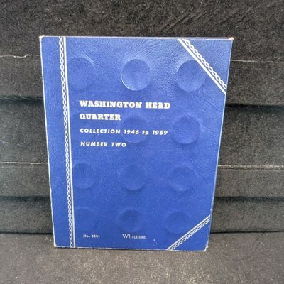 Sale Photo Thumbnail #381: *EMPTY* Whitman Folder for Washington Quarters from 1946-1959, No Coins!