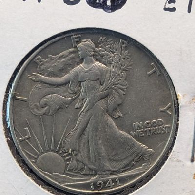 Sale Photo Thumbnail #91: 1941-D Walking Liberty 90% Silver Half Dollar