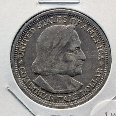 Sale Photo Thumbnail #2: 1893 Columbian Exposition Commemorative 90% Silver Half Dollar