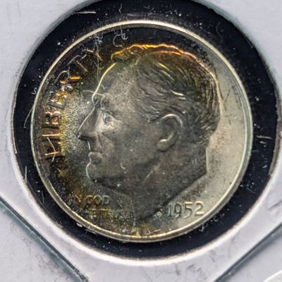Sale Photo Thumbnail #330: 1952-S Roosevelt 90% Silver Dime