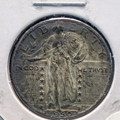 Sale Photo Thumbnail #420: 1930 Standing Liberty 90% Silver Quarter