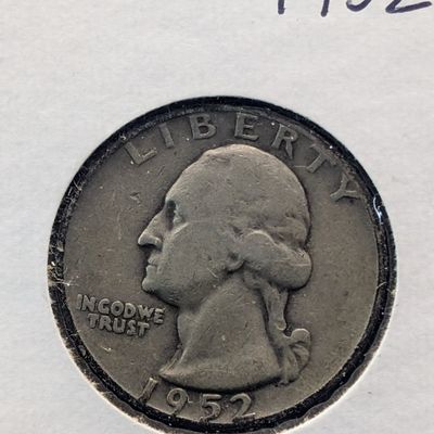 Sale Photo Thumbnail #127: 1952-D Washington Quarter, 90% Silver