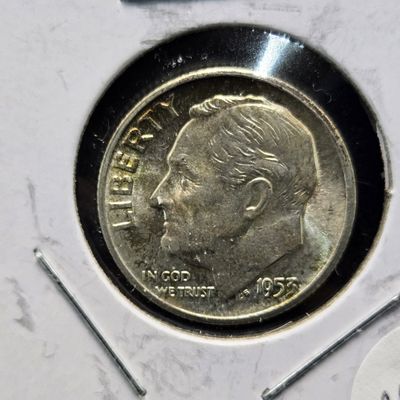 Sale Photo Thumbnail #332: 1953-S Roosevelt 90% Silver Dime
