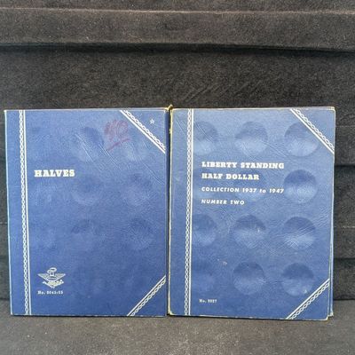 Sale Photo Thumbnail #345: (2) *EMPTY* Whitman Folders for Collecting Half Dollars, No Coins!