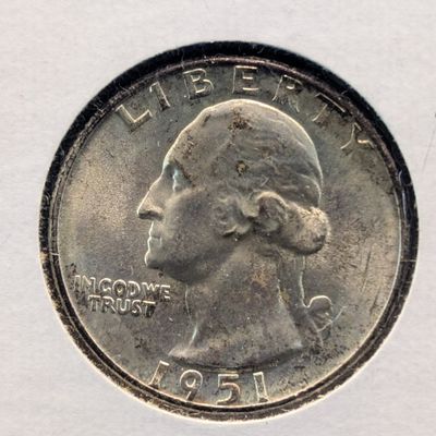 Sale Photo Thumbnail #249: 1951-D Washington Quarter, 90% Silver
