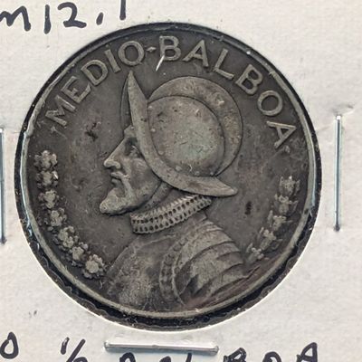 Sale Photo Thumbnail #337: 1930 Panama 1/2 Balboa, .900 Silver, 12.5g