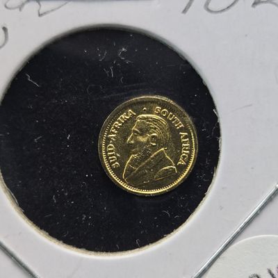 Sale Photo Thumbnail #76: 1978 Gold-Plated Round Token - Krugerrand Miniature