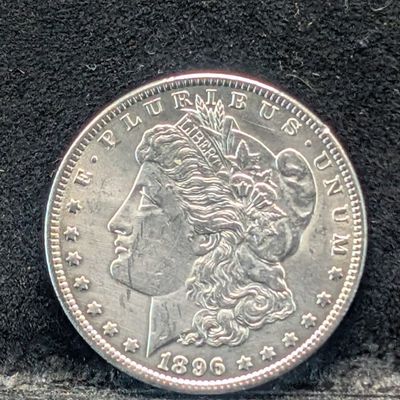 Sale Photo Thumbnail #395: 1896 Morgan 90% Silver Dollar