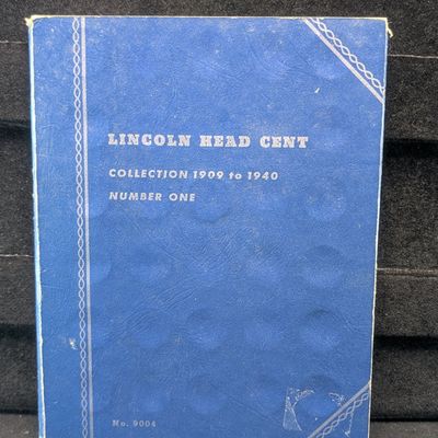 Sale Photo Thumbnail #107: Partial Whitman Folder with 52 Lincoln Wheat Cents, Starting with 1910