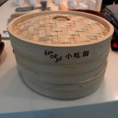 Bamboo steamer basket set, multi-tier