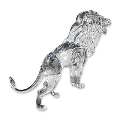 Sale Photo Thumbnail #69: Swarovski Crystal Lion on Rock Figurine